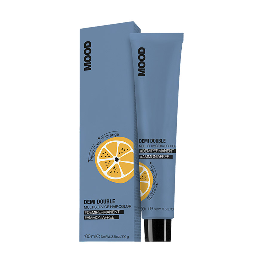 Деміперманентна фарба для волосся Mood Demi Double Multiservice Haircolor 7.44 Intense Copper Blonde, 100 мл
